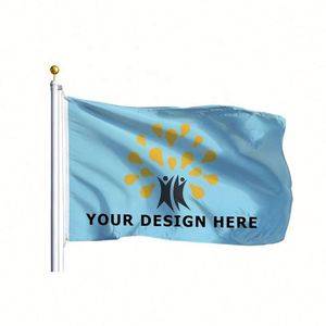 ธงสามเหลี่ยมกันน้ำพิมพ์ดิจิทัลสำหรับแคมเปญ  ขนาดสั่งทำได้  ราคาโปรโมชั่น จัดส่งเร็ว  วัสดุโพลีเอสเตอร์ 100D  พร้อมปลอกธง - Product Image 2