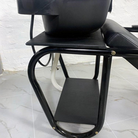Chaise de lavage de cheveux moderne pour salon, avec lavabo intégré, idéale pour les salons de coiffure et barbiers - Vente en gros