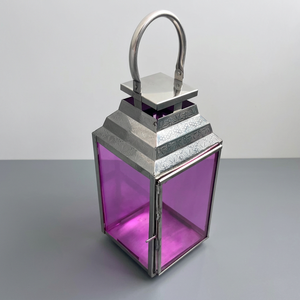 Handmade <b>Lantern</b> <b>Candle</b> <b>Lantern</b> Home Decoration Unique Design Glass and Metal Pillar Shape - Product Image 1