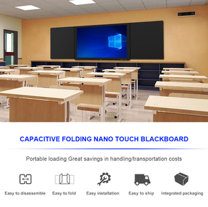 <span class=keywords><strong>Pizarra</strong></span> Nano Plegable: Diseño de Doble Pliegue, Escribible con Tiza, Táctil Interactiva, Diseñada para la Colaboración en el Aula Inteligente - Product Image 2