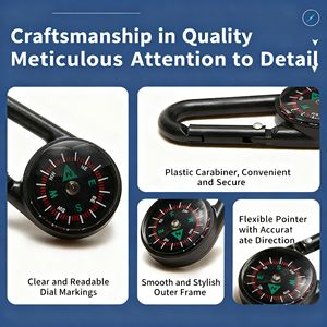 Orologio con Bussola e Moschettone per Navigazione da Polso e Pratica Ricerca di Direzione in Movimento - Product Image 6