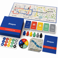 Jeu de société personnalisé sur la mobilité urbaine durable, graphismes Bauhaus Transit, jeu de stratégie avec couvercle rigide amovible pour l'éducation et les musées