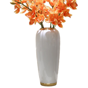 Jarrón de Cerámica Verde Oscuro de Lujo Ligero, Diseño Minimalista, 100% Hecho a Mano, Hermético, Marca WEIXUN, Decoración de Aniversario - Product Image 1