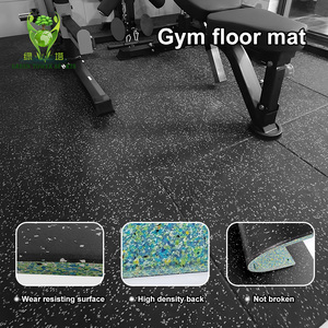 Durable antistatique SBR matériel Gym carreaux de <span class=keywords><strong>sol</strong></span> en <span class=keywords><strong>caoutchouc</strong></span> taille personnalisable <span class=keywords><strong>tapis</strong></span> d'exercice avec EPDM Granules étanche - Product Image 3