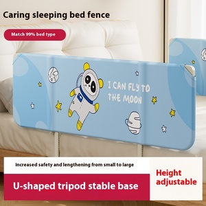 Không có cài đặt di động du lịch giường đường sắt có thể gập lại bé nôi hộ Lan Tôn sóng với chống mùa thu bảo vệ trẻ em của hàng rào an toàn - Product Image 5