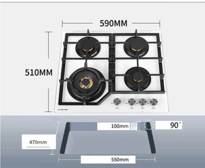 <span class=keywords><strong>Cocina</strong></span> de <span class=keywords><strong>Gas</strong></span> para Cocinar, Estufa de <span class=keywords><strong>Gas</strong></span> Empotrada de Sobremesa, Marco de Horno Esmaltado, Múltiples Funciones, Estufa de <span class=keywords><strong>Gas</strong></span> de <span class=keywords><strong>4</strong></span> Quemadores - Product Image 6