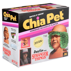 Chia Pet <span class=keywords><strong>Dustin</strong></span> de <span class=keywords><strong>Stranger</strong></span> Things Diversión para cultivar maceta decorativa Fácil diseño artificial para el hogar al aire libre - Product Image 1