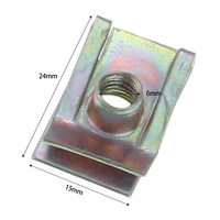 Attache automatique M5 M6 M8 5mm 6mm 8mm Clips pour panneau de roulement de moteur de voiture écrou en spirale vitesse universelle pince de montage en Zinc