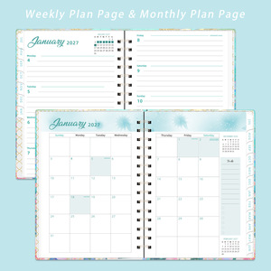 Agenda personnalisé avec logo gravé, couverture rigide, carnet de planification scolaire, cadeau, cahiers en papier, journal A5 pour étudiants - Product Image 3