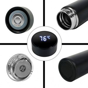<b>Flasks</b> Vacuum Digital 500 ml Vacuum <b>Flasks</b> LED Temperature Display Stainless Steel Smart Water Bottles - Product Image 4