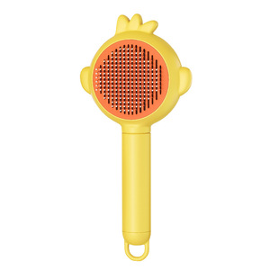 Brosse de toilettage pour chat et chien en plastique, brosse de massage pour chien et chat, élimine les poils lâches, démêle les poils d'animaux avec un seul bouton pour enlever les poils. - Product Image 2