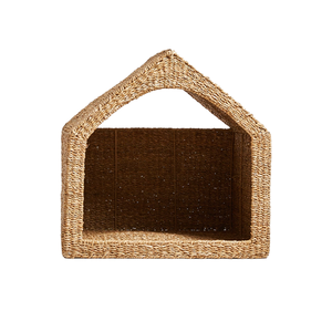 HUANGTU-PH04 אחרים עץ חיצוני מוצר/ריהוט לחתול/כלב לחיות מחמד כלוב בית ארוג seagrass קש לחיות מחמד כלוב בית - Product Image 1