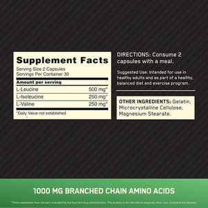 OEM ODM BCAA Capsules 500mg Highest Purity for Muscle Recovery Lean Growth Supports <b>Protein</b> Synthesis 60 Caps - Product Image 2