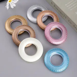 7 Colors Curtain Grommet Accessories Curtain Hooks , Curtain Grommet Curtain Ring, Plastic Single Modern curtain hook