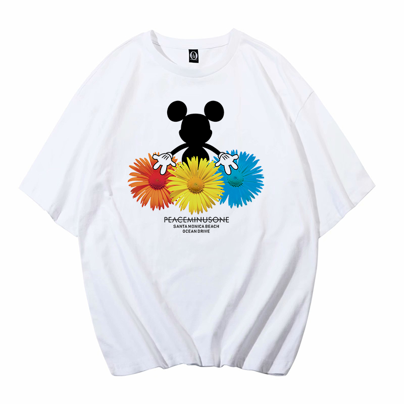 Heat Sublimation White T-shirt Mickey 