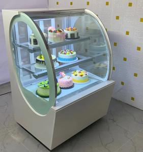 <span class=keywords><strong>Vitrina</strong></span> de exhibición de pastel de puerta de vidrio corrediza transparente nevera LED mostrador Vertical <span class=keywords><strong>vitrina</strong></span> de pastel <span class=keywords><strong>para</strong></span> refrigerador ventilador refrigerado utilizado <span class=keywords><strong>para</strong></span> - Product Image 2