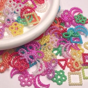 500g perles creuses papillon <span class=keywords><strong>lune</strong></span> fleur carré <span class=keywords><strong>lune</strong></span> perle perles pour la fabrication de bijoux bricolage boucles d'oreilles chaînes collier Bracelet - Product Image 1