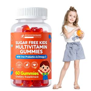 Vitaminas diarias de marca privada OEM OM para niños adultos Gomitas multivitamínicas sin azúcar Probióticos de hierro Omega 3 Vitaminas C <span class=keywords><strong>B</strong></span> Complex - Product Image 1