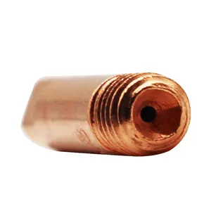 15AK Torch Gun Mig/Co2 25Mm 0.6Mm Lassen/Solderen Contact Tip Rood Koper Messing Materiaal Voor model M6 * 0.8*25Mm