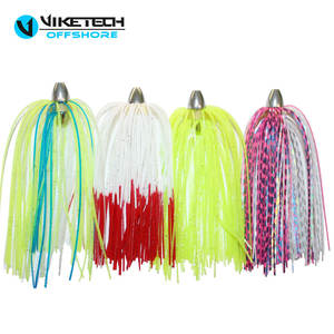 طُعم صيد سمك الكنعد (كنج فيش) دوار، أزرق/أخضر فسفوري/تنورة فضية، رأس 1/8 أونصة (3.5 جرام)، 2.5 بوصة (6.35 سم) - Product Image 2