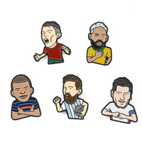 Broche en émail personnalisée style maillot de football, badge de supporter pour sac à dos, vêtements et accessoires de bijouterie - Vente en gros