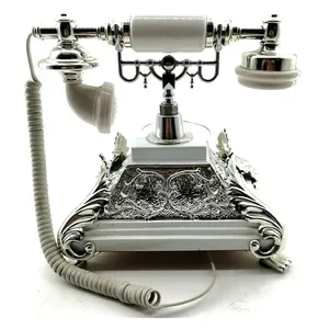 Vintage Phone Telephone Home Decor Antique Phone With RJ R11 Cable Retro Landline Phone Corded Telephone