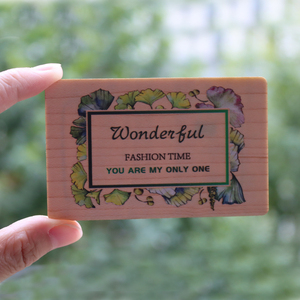 Biểu tượng tùy chỉnh <span class=keywords><strong>RFID</strong></span> gỗ khách sạn thẻ an ninh Cherry tre kiểm soát truy cập <span class=keywords><strong>Key</strong></span> với 13.56MHz tần số - Product Image 5