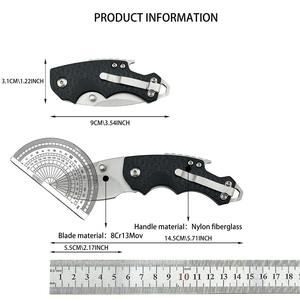 Mini couteau pliant de poche KS 3800, lame 8Cr13Mov, manche en nylon et fibre de verre, outils de survie pour le camping et la chasse en plein air, cadeaux pour garçons - Product Image 4