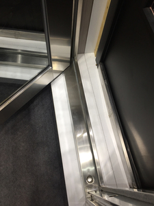 Puerta frontal de seguridad de acero inoxidable para exteriores de metal, puertas de entrada modernas, diseño gráfico oscilante, piezas de repuesto gratuitas - Product Image 6