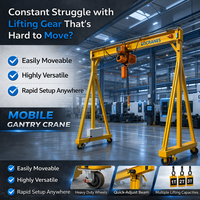 Mini-grue portique pliable en aluminium de qualité industrielle, 1 tonne, 5 tonnes, grue mobile portable pour un transport facile