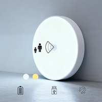 Lampe de nuit LED intelligente moderne avec capteur de mouvement infrarouge, lumière blanche chaude, fonctionne sur piles, lumière d'escalier