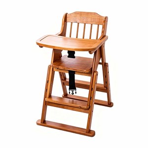 Chaise haute moderne en bois massif, certifiée sécurité, réglable en hauteur, écologique et durable pour bébés et enfants, chambre et cuisine - Product Image 2