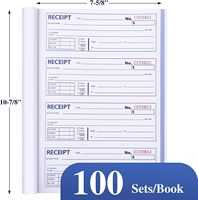 Factura Proforma, Libro de Facturas, Formulario de Pedido de Pizza, Recibo de Efectivo, Libro de Comprobantes, Libro de Pedidos para Camareros de Restaurante sin Papel Carbón