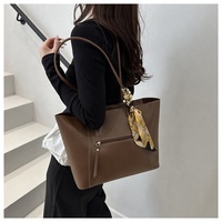 Nouveau Sac à Main Tendance Grande Capacité en PU pour Femme, Sac Fourre-Tout à Bandoulière Unique pour l'Été, Sac Principal pour Dames
