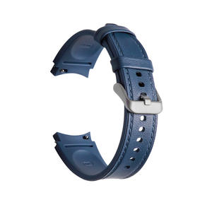 Cinturino in Pelle Siliconica da 20mm per Samsung Galaxy <span class=keywords><strong>Watch</strong></span> <span class=keywords><strong>4</strong></span> Classic 40mm <span class=keywords><strong>42mm</strong></span> 44mm 46mm - Product Image 5