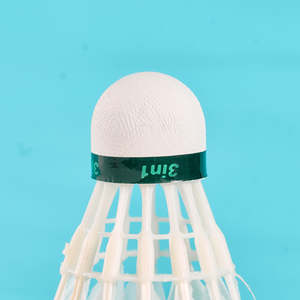 Naibao 222 Duck Feather Shuttlecocks 3in1 Indoor <b>Badminton</b> Sports Durable Full Round Feathers White 3-Pack - Product Image 2