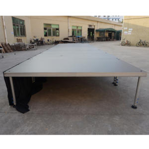 Escenario Portátil de Aluminio con Altura Ajustable y Superficie Antideslizante para Bodas al Aire Libre, Uso con Iluminación, No Requiere Electricidad - Product Image 6