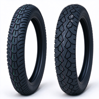 Pneu de moto 110/90-16 sans chambre à air, en caoutchouc, antidérapant, durable, résistant aux crevaisons, fourni par l'usine, en stock, vente en gros