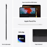 Tablette iPad Pro 13 pouces M4 Chip 2024 Neuve Version Wi-Fi 512 Go Modèle MVX53CH/A Argent pour Bureau et Études – Vente en Gros