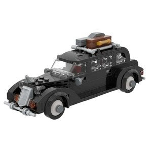 Thème gothique d'Halloween MOC-241094 Blocs de construction Modèle de voiture de limousine vintage noire de la <span class=keywords><strong>famille</strong></span> <span class=keywords><strong>Addams</strong></span> pour collection - Product Image 3