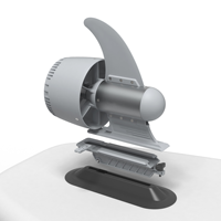 Hélice de planche à aubes réglable à 3 vitesses de poussée de 10kg avec aileron de surf électrique de batterie de grande capacité pour surfer les moteurs à courant continu 500W