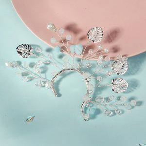 <span class=keywords><strong>Orecchie</strong></span> da fata elfo lascia polsini Non Piercing orecchini fatti a mano con nappine a foglia di fiore traforati orecchini artigianali da donna - Product Image 5