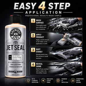 Jet Seal Paint Sealant Liquide 473ml pour Voitures – Protecteur de Peinture Avancé à la Nano-Technologie Polymère, Finition Brillante Hydrophobe, Protection UV - Product Image 2
