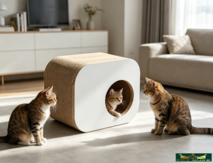Cama para Gatos de Cartón Corrugado BB Flute, Rectangular, para Rascar, Dormir y Jugar - Product Image 6