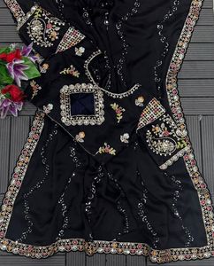 Pekerjaan bordir berat desainer Trending baru dengan blus full Stich Saree untuk wanita pakaian Tersedia dengan harga grosir - Product Image 6