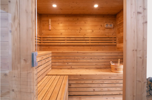 Sauna de Madera Sólida de Alta Calidad para 4 Personas, Moderna, Eléctrica, para Mercado Extranjero, Juego Completo para Exteriores con Panel de Control, Sauna de Vapor Húmedo - Product Image 4