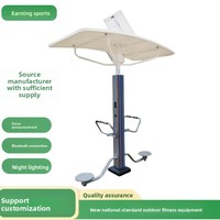 Équipement de fitness extérieur pour communautés et écoles - Machine de marche intelligente, barre de traction, exercices de course et de musculation