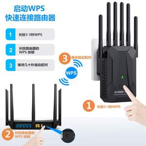 AX3000 Wireless 5g <span class=keywords><strong>Wifi</strong></span> Extender <span class=keywords><strong>Router</strong></span> AP Repetidor de doble banda Booster <span class=keywords><strong>señal</strong></span> 802.11ac Largo alcance 3000Mbps Wi-fi Punto de acceso - Product Image 6