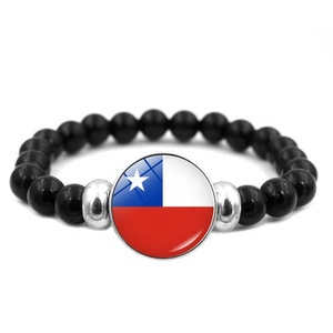 Drapeau National <span class=keywords><strong>Costa</strong></span> <span class=keywords><strong>Rica</strong></span> Bracelet Corde Élastique Bracelet Perlé Voyage Souvenir Cadeaux pour Hommes Femmes - Product Image 3