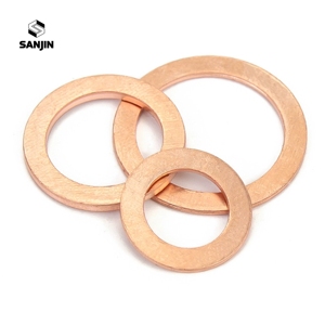 Arandelas de Cobre <span class=keywords><strong>DIN7603</strong></span>, Arandelas Planas Redondas M4 M5 M6 M25, Arandelas Grandes de Latón y Cobre - Product Image 6